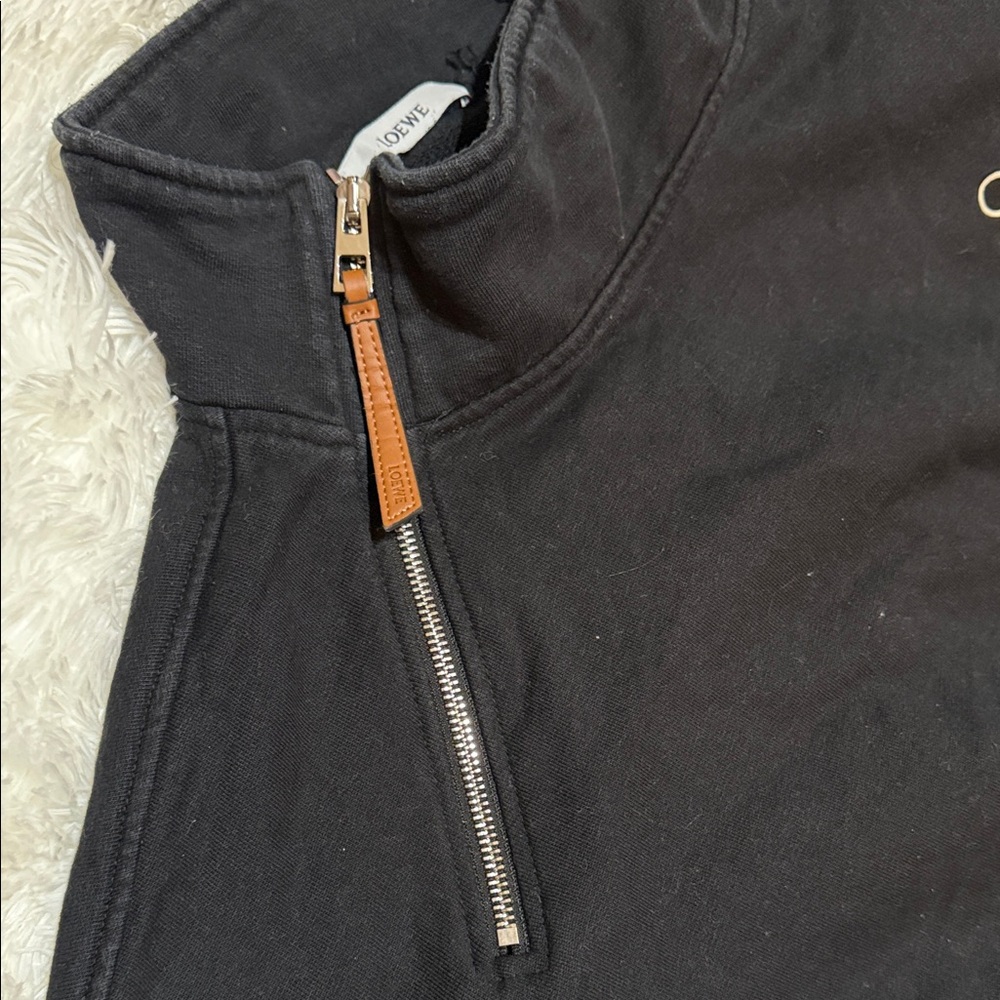 Loewe Black Zip-Up Men's Sweater - Picture 4 of 11